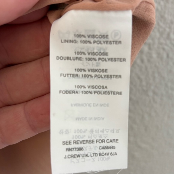 NWOT J CREW Blush Champagne Sequin Cap Sleeve Blouse - Picture 5 of 7